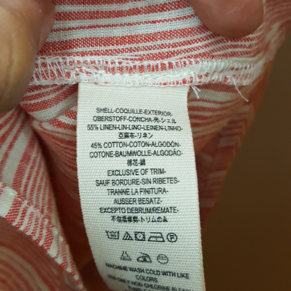 Free People Linen Off Shoulder Blouse NWT - Picture 5 of 5